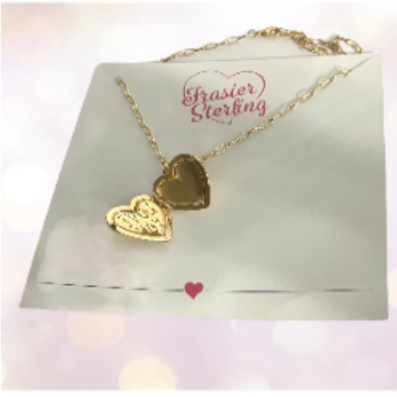 Photo FRASIER STERLING Love You Locket Chain Necklace Charm Romantic Memory Gift - Picture 15 of 15